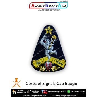 Signals | Corps Of Signals Cap Badge : ArmyNavyAir.com