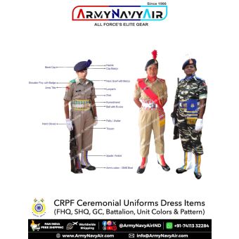 CRPF Ceremonial Beret Cap Uniform Dress Items : ArmyNavyAir.com
