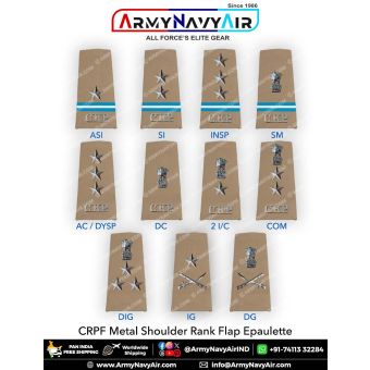 CRPF Rank Epaulette : ArmyNavyAir.com