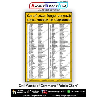 Drill Word Of Command Chart : ArmyNavyAir.com