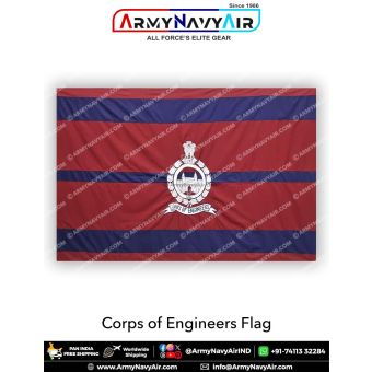 Indian Army ENGINEERS Flag : ArmyNavyAir.com