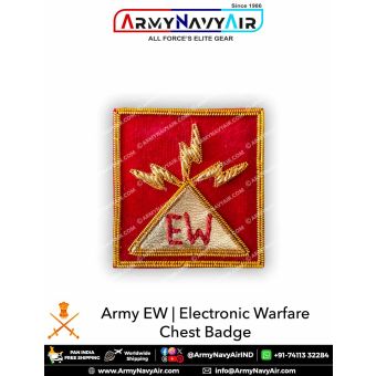 Army EW-Electronic Warfare Chest Badge : ArmyNavyAir.Com