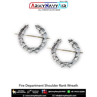 Fire Department Shoulder Rank Wreath : ArmyNavyAir.com