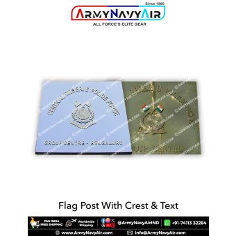 Personalised Flag Post With Crest & Text : ArmyNavyAir.com