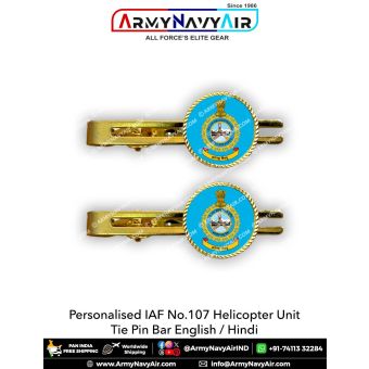 Indian Air Force No 107 Helicopter Unit IAF Tie Pin Bar :ArmyNavyAir.com