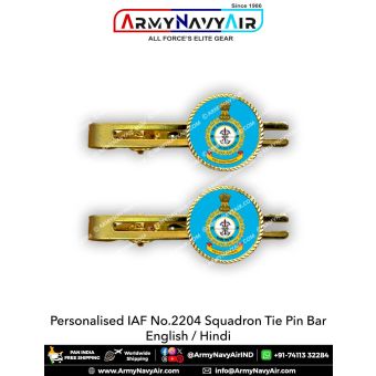 Indian Air Force No 2204 Squadron IAF Tie Pin Bar :ArmyNavyAir.com