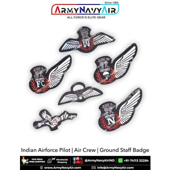IAF Pilot | Air Crew | Ground Staff Badges Wings : ArmyNavyAir.com
