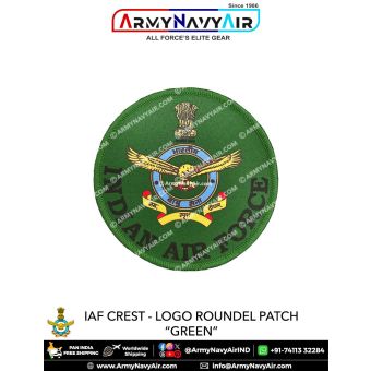 IAF | Indian Air Force Crest - Logo "Green" Patch Roundel : ArmyNavyAir.com