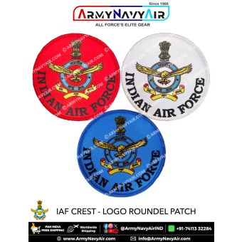 IAF | Indian Air Force Crest - Logo "Personalise" Patch Roundel : ArmyNavyAir.com