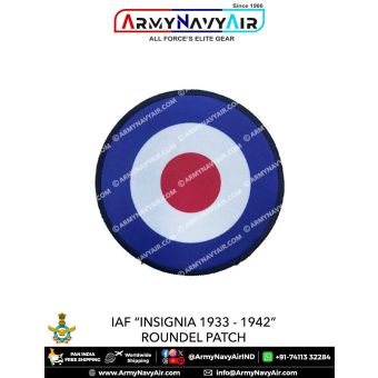 IAF | Indian Air Force Past Insignia 1933-1942 Roundel Patches : ArmyNavyAir.com