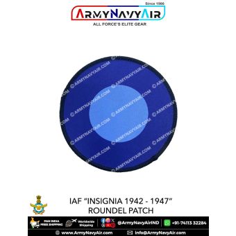 IAF | Indian Air Force Past Insignia 1942-1947 Roundel Patches : ArmyNavyAir.com