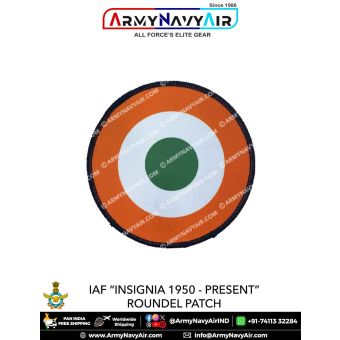 IAF | Indian Air Force Present Insignia 1950-Present Roundel Patches : ArmyNavyAir.com