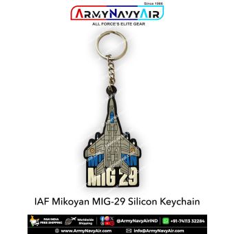 IAF Mikoyan MiG-29 Silicone Key chain 3D : ArmyNavyAir.com