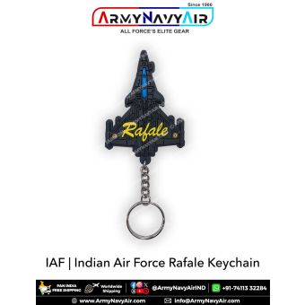 IAF 3D Rafale Silicone Keychain Black : ArmyNavyAir.com