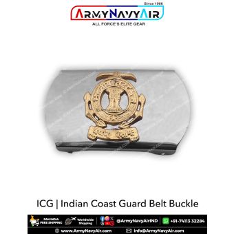 Indian Coast Guard Belt Buckle : ArmynavyAir.com