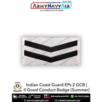 Indian Coast Guard 2 GCB | Good Conduct Badges (Summer) : ArmyNavyAir.com
