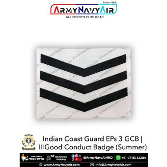 Indian Coast Guard 3 GCB | Good Conduct Badges (Summer) : ArmyNavyAir.com