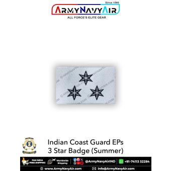 Indian Coast Guard EPs 3 Star Badges (Summer) : ArmyNavyAir.com