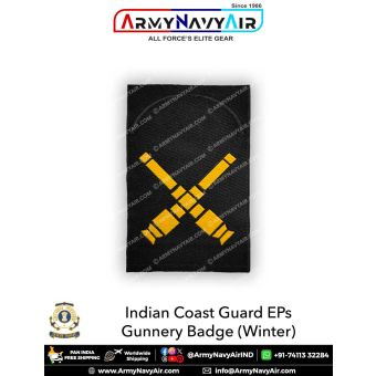 Indian Coast Guard EPs Gunnery Badges (Winter) : ArmyNavyAir.com