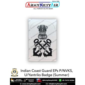 Indian Coast Guard EPs P/NVKS, Yantriks- U/Yantriks Badge (Summer) : ArmyNavyAir.com