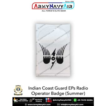 Indian Coast Guard EPs Communication-Radio Badges (Summer) : ArmyNavyAir.com