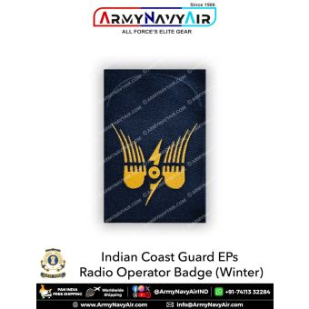 Indian Coast Guard EPs Communication-Radio Operator Badges (Winter) : ArmyNavyAir.com