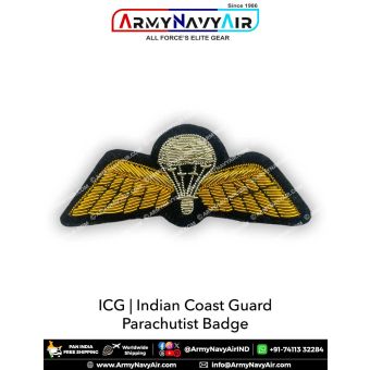 ICG | Indian Coast Guard Parachutist Badge : ArmyNavyAir.Com