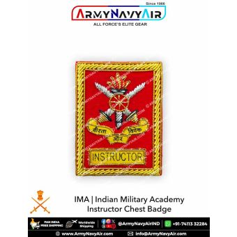 IMA | Indian Military Academy Instructor Chest Badge : ArmyNavyAir.Com