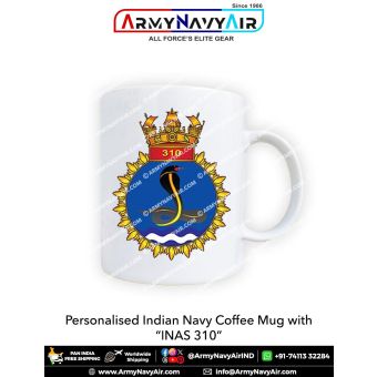 Indian Navy INAS 310 Mug with the Indian Naval Air Squadron emblem