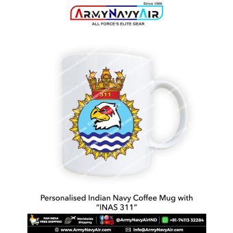 Indian Navy INAS 311 Mug with the Indian Naval Air Squadron emblem
