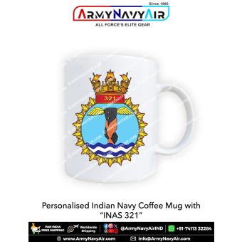 Indian Navy INAS 318 Mug with the Indian Naval Air Squadron emblem