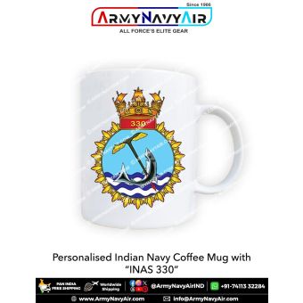 Indian Navy INAS 330 Mug with the Indian Naval Air Squadron emblem