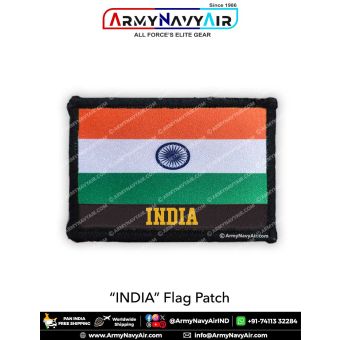 India Bharat Flag Patch | भारत ध्वज पैच : ArmyNavyAir.com-INDIA Flag