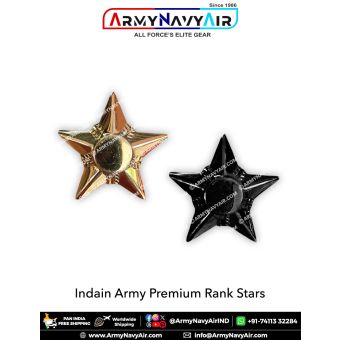 Indian Army Rank Star Brass Premium : ArmyNavyAir.com