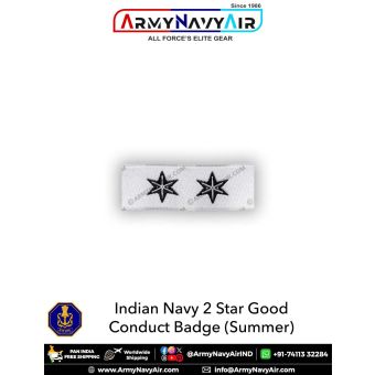 Indian Navy 2 Star- Good Conduct Badges (Summer) : ArmyNavyAir.com