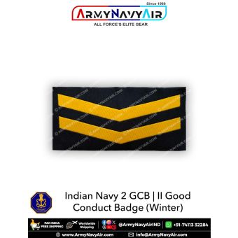 Indian Navy 2 GCB - II Good Conduct Badges (Winter) : ArmyNavyAir.com