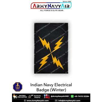 Indian Navy Electrical Badges (Winter) : ArmyNavyAir.com