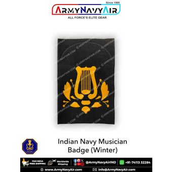 Indian Navy Musician Badges (Winter) : ArmyNavyAir.com