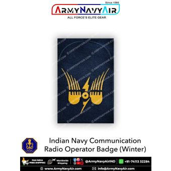 Indian Navy Communication-Radio Operator Badges (Winter) : ArmyNavyAir.com