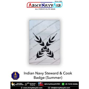 Indian Navy Steward & Cook Badges (Summer) : ArmyNavyAir.com