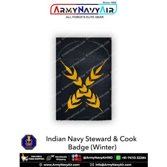 Indian Navy Steward & Cook Badges (Winter) : ArmyNavyAir.com