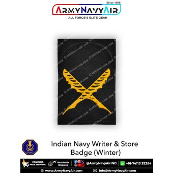 Indian Navy Writer & Store Badges (Winter) : ArmyNavyAir.com