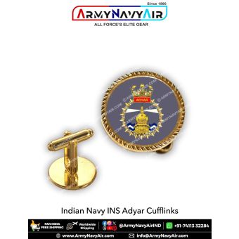 Indian Navy INS Adyar Cufflinks : ArmyNavyAir.com
