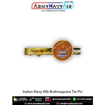 Indian Navy INS Brahmaputra Tie Pin : ArmyNavyAir.com