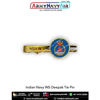 Indian Navy INS Deepak Tie Pin : ArmyNavyAir.com