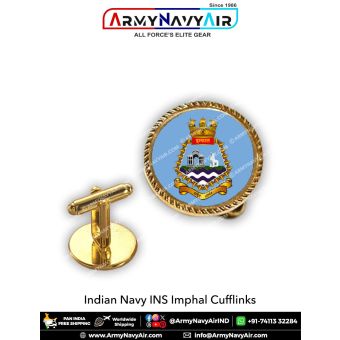 Indian Navy INS Imphal Cufflinks : ArmyNavyAir.com