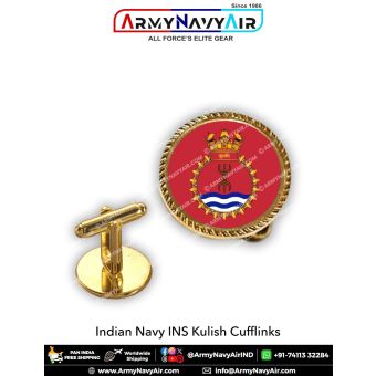 Indian Navy INS Kulish Cufflinks : ArmyNavyAir.com