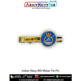 Indian Navy INS Makar Tie Pin : ArmyNavyAir.com