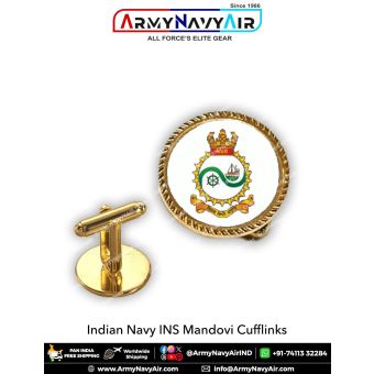 Indian Navy INS Mandovi Cufflinks : ArmyNavyAir.com