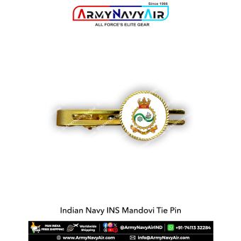 Indian Navy INS Mandovi Tie Pin : ArmyNavyAir.com